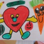 dziecięcy rysunek serca