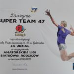 dyplom: Drużynie SUPER TEAM 47 reprezentującej Szkołę Podstawowa nr 47 w Gdańsku za udział w rozgrywkach amatorskiejw sezonie 2021/2022 Gdańsk 23 kwietnia 2022 