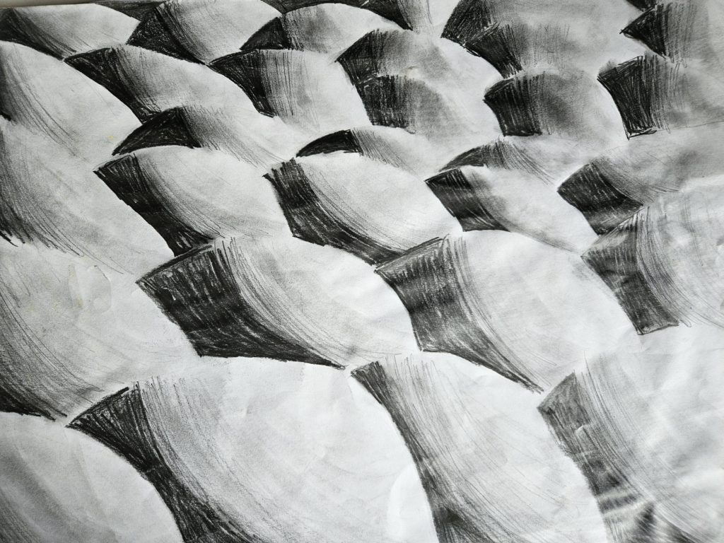 Na pracy mnóstwo zachodzących za siebie trójwymiarowych kul