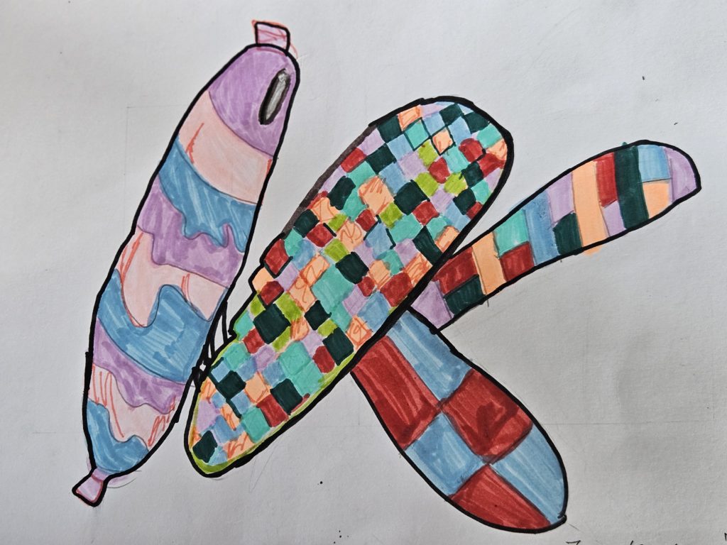 Na rysunku dwie połączone z sobą literki I i K